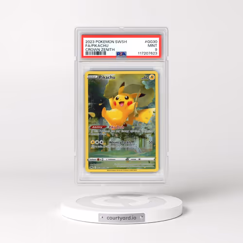 2023 Pokémon Sword and Shield Crown Zenith #GG30 Pikachu - Full Art (PSA 9 MINT)
