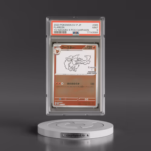 2023 Pokémon SV-P Promo #065 Flareon - YU Nagaba X Pokemon Card Game Campaign (PSA 9 MINT)