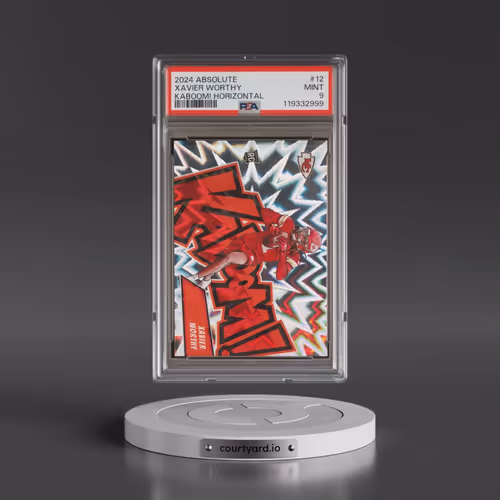 2024 Panini Absolute Kaboom! Horizontal #12 Xavier Worthy (PSA 9 MINT)