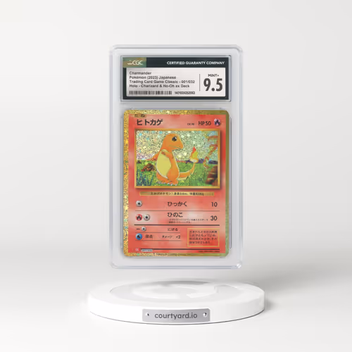 2023 Pokémon Cll-Trading Card Game Classic Charizard & HO-Oh EX Deck #001 Charmander (CGC 9.5 MINT+)