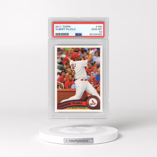 2011 Topps #100 Albert Pujols (PSA 10 GEM MINT)