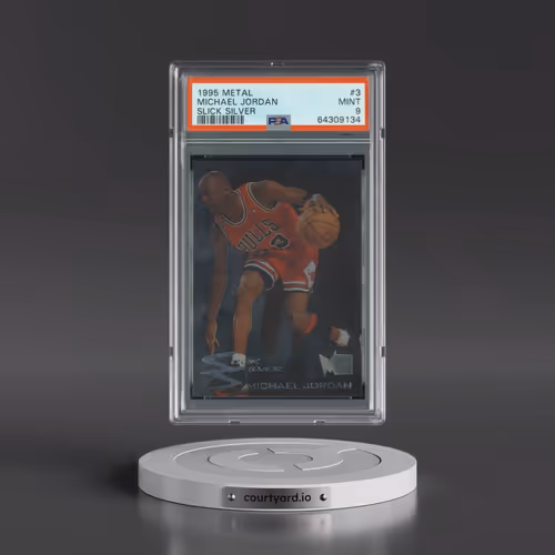 1995 Metal Slick Silver #3 Michael Jordan (PSA 9 MINT)