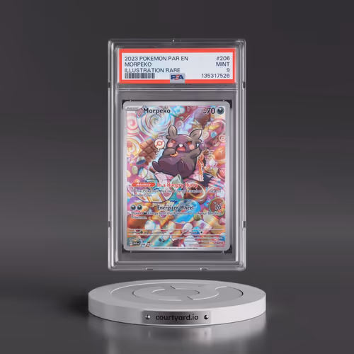2023 Pokémon Par EN-Paradox Rift #206 Morpeko - Illustration Rare (PSA 9 MINT)