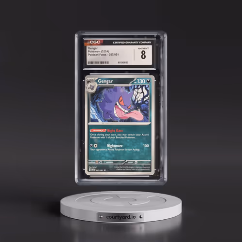 2024 Paldean Fates - PAF EN #057/091 Gengar (CGC 8 NM-MT)