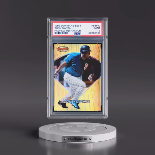 1996 Bowman's Best Preview #BBP10 Tony Gwynn - Refractor (PSA 9 MINT)