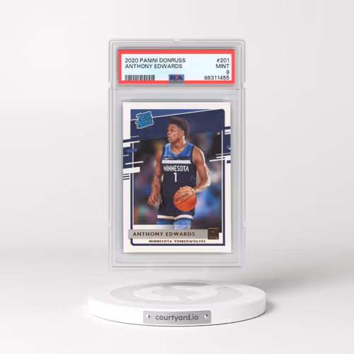 2020 Panini Donruss #201 Anthony Edwards (PSA 9 MINT)