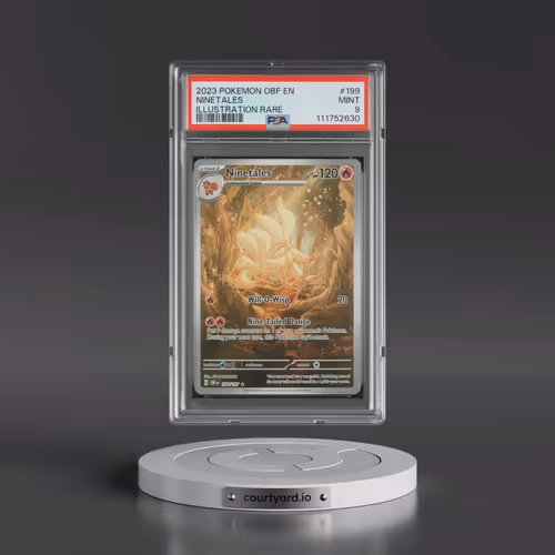 2023 Pokémon Obf EN-Obsidian Flames #199 Ninetales - Illustration Rare (PSA 9 MINT)