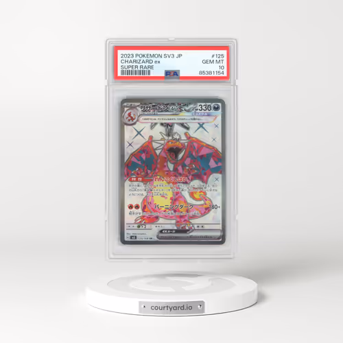2023 Pokémon SV3-Ruler of the Black Flame #125 Charizard EX - Holo Super Rare (PSA 10 GEM MINT)
