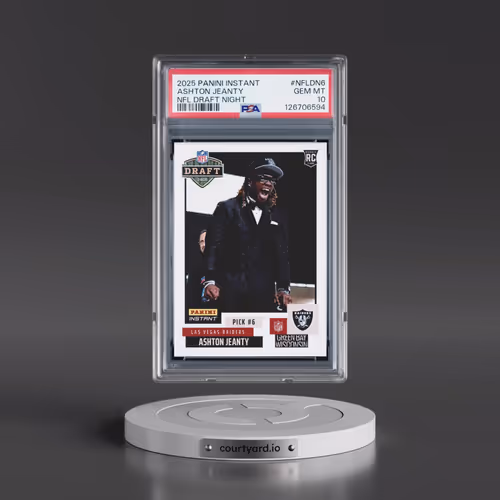 2025 Panini Instant NFL Draft Night #NFLDN6 Ashton Jeanty (PSA 10 GEM MINT)
