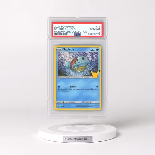 2021 Pokémon Mcdonald's Collection #17 Squirtle - Holo (PSA 10 GEM MINT)