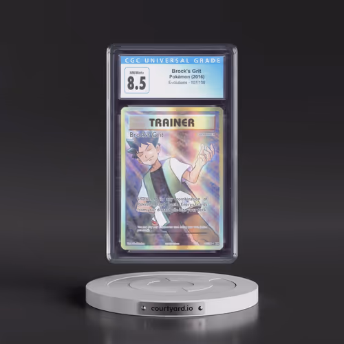 2016 Evolutions #107/108 Brock's Grit Ultra Rare Holo