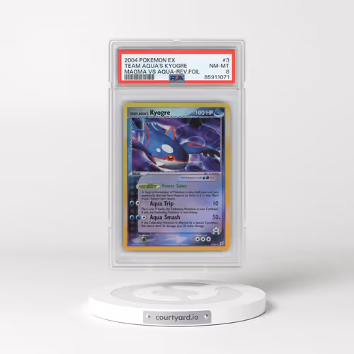 2004 Pokémon EX Team Magma VS Team Aqua #3 Team Aqua's Kyogre - Reverse Foil (PSA 8 NM-MT)