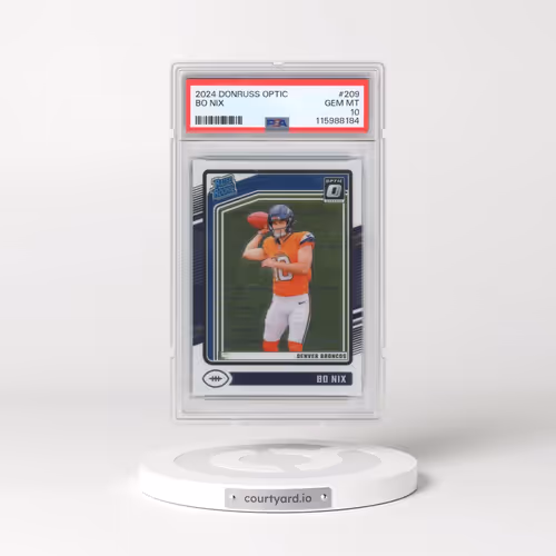 2024 Panini Donruss Optic #209 Bo Nix (PSA 10 GEM MINT)