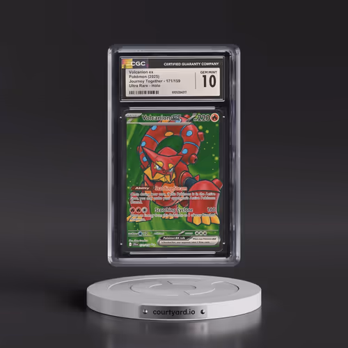 2025 Pokémon Jtg EN-Journey Together #171 Volcanion EX - Holo Ultra Rare (CGC 10 GEM MINT)