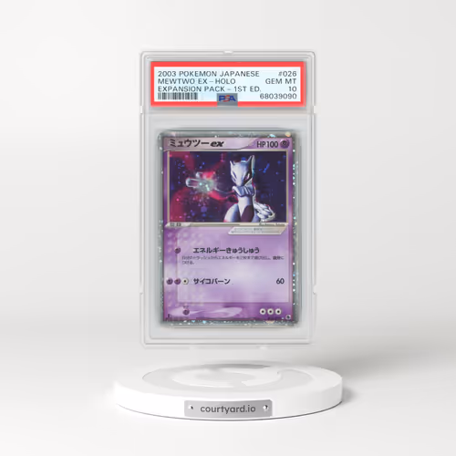 2003 Pokémon Expansion Pack #026 Mewtwo EX - 1st Edition Holo Holo (PSA 10 GEM MINT)