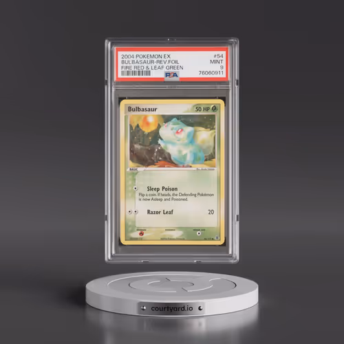 2004 Pokémon EX Fire Red & Leaf Green #54 Bulbasaur - Reverse Foil (PSA 9 MINT)
