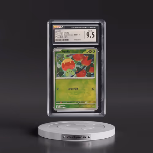 2025 Prismatic Evolutions - PRE EN #009/131 Applin - Poké Ball Holo (CGC 9.5 MINT+)