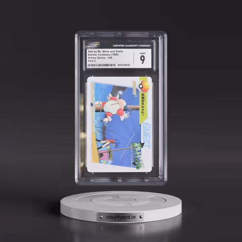 1998 Anime Series #144 Ash as Mr. Mime and Stella - Part 4 (CGC 9 MINT)