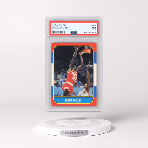 1986 Fleer #65 Lewis Lloyd (PSA 7 NM)