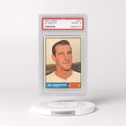 1961 Topps #241 Al Cicotte (PSA 8 NM-MT)