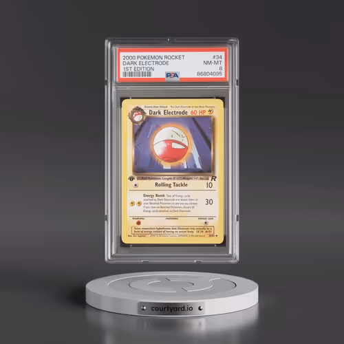 2000 Pokémon Rocket #34 Dark Electrode - 1st Edition (PSA 8 NM-MT)
