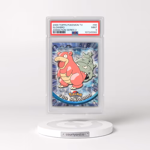 2000 Topps Pokémon TV Animation Series 2 #80 Slowbro (PSA 9 MINT)