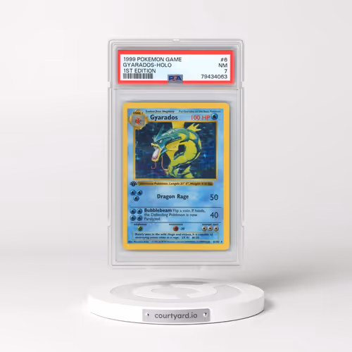 1999 Pokémon Game #6 Gyarados - 1st Edition Holo (PSA 7 NM)