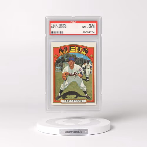 1972 Topps #563 Ray Sadecki (PSA 8 NM-MT)