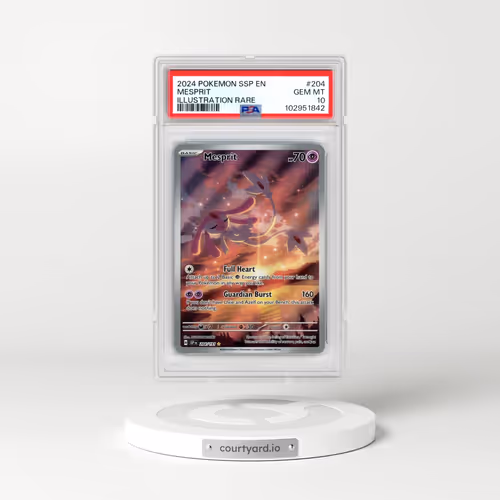 2024 Pokémon Ssp EN-Surging Sparks #204 Mesprit - Illustration Rare (PSA 10 GEM MINT)