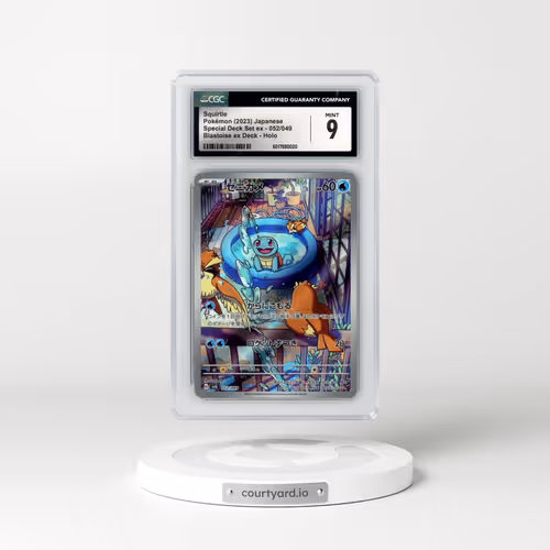 2023 Pokémon Svg-Venusaur & Charizard & Blastoise Special Deck Set EX #052 Squirtle (CGC 9 MINT)