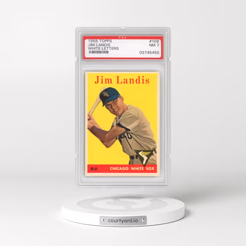 1958 Topps #108 Jim Landis (PSA 7 NM)