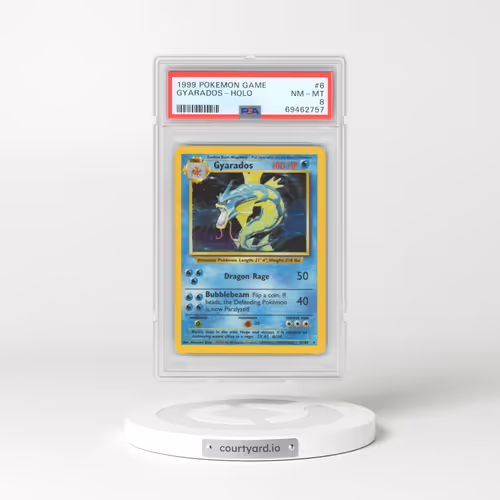 1999 Pokémon Game #6 Gyarados - Holo (PSA 8 NM-MT)