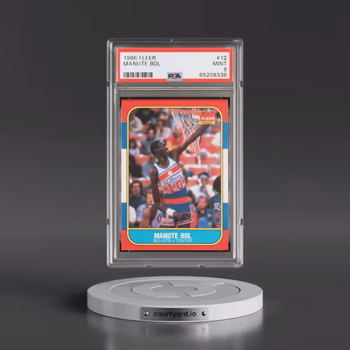 1986 Fleer #12 Manute Bol (PSA 9 MINT)