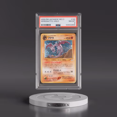 2000 Pokémon Neo 3 #142 Aerodactyl - Holo (PSA 8 NM-MT)