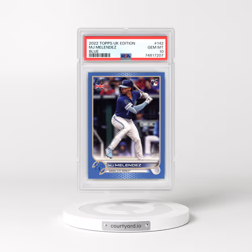 2022 Topps UK Edition #142 MJ Melendez - Blue (PSA 10 GEM MINT)
