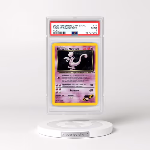 2000 Pokémon Gym Challenge #14 Rocket's Mewtwo - Holo (PSA 9 MINT)