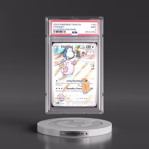 2024 Pokémon Twm EN-Twilight Masquerade #187 Chansey - Illustration Rare (PSA 9 MINT)