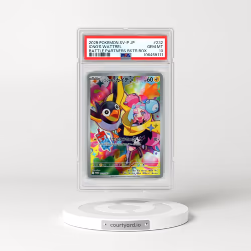 2025 Pokémon SV-P Promo #232 Iono's Wattrel - Battle Partners Booster Box (PSA 10 GEM MINT)