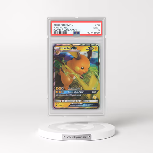 2020 Pokémon Battle Academy #60 Raichu GX (PSA 9 MINT)