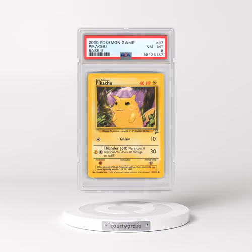2000 Pokémon Game Base II #87 Pikachu (PSA 8 NM-MT)