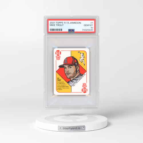 2021 Topps 1951 Blake Jamieson #1 Mike Trout (PSA 10 GEM MINT)