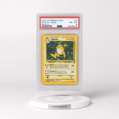 2000 Pokémon Game Base II #16 Raichu - Holo (PSA 8 NM-MT)