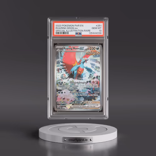 2023 Pokémon Par EN-Paradox Rift #251 Roaring Moon EX - Holo Special Illustration Rare (PSA 10 GEM M