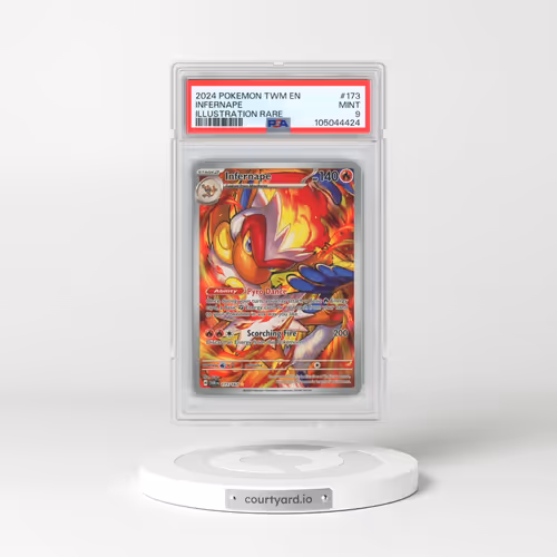 2024 Pokémon Twm EN-Twilight Masquerade #173 Infernape - Illustration Rare (PSA 9 MINT)