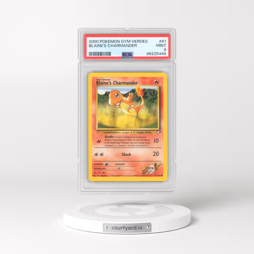 2000 Pokémon Gym Heroes #61 Blaine's Charmander (PSA 9 MINT)