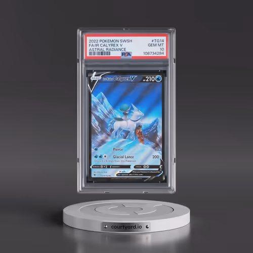 2022 Pokémon Sword & Shield Astral Radiance #TG14 Ice Rider Calyrex V - Holo Full Art (PSA 10 GEM MI