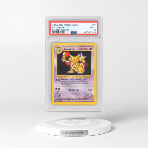 1999 Pokémon Game #32 Kadabra - Shadowless (PSA 9 MINT)
