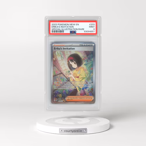 2023 Pokémon Mew EN-151 #203 Erika's Invitation - Special Illustration Rare (PSA 9 MINT)