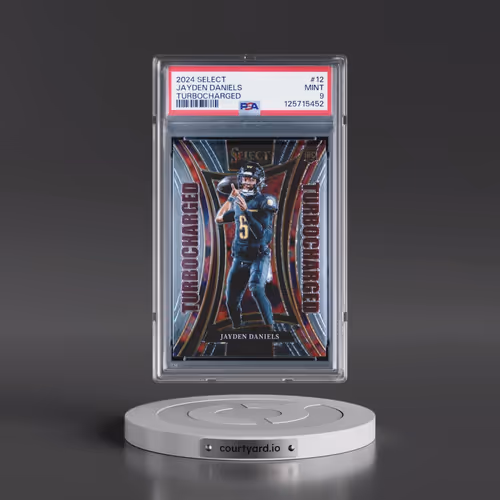 2024 Panini Select Turbocharged #12 Jayden Daniels (PSA 9 MINT)