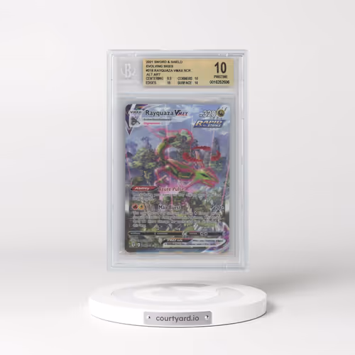 2021 Evolving Skies #218 Rayquaza VMAX - Holo Secret (BGS 10 PRISTINE)